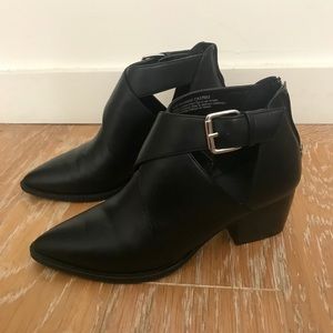 BP BLACK BOOTIES WITH CUTOUT